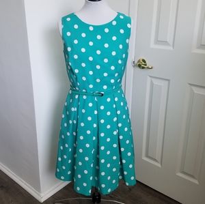 R&K Blue Polka Dot Dress